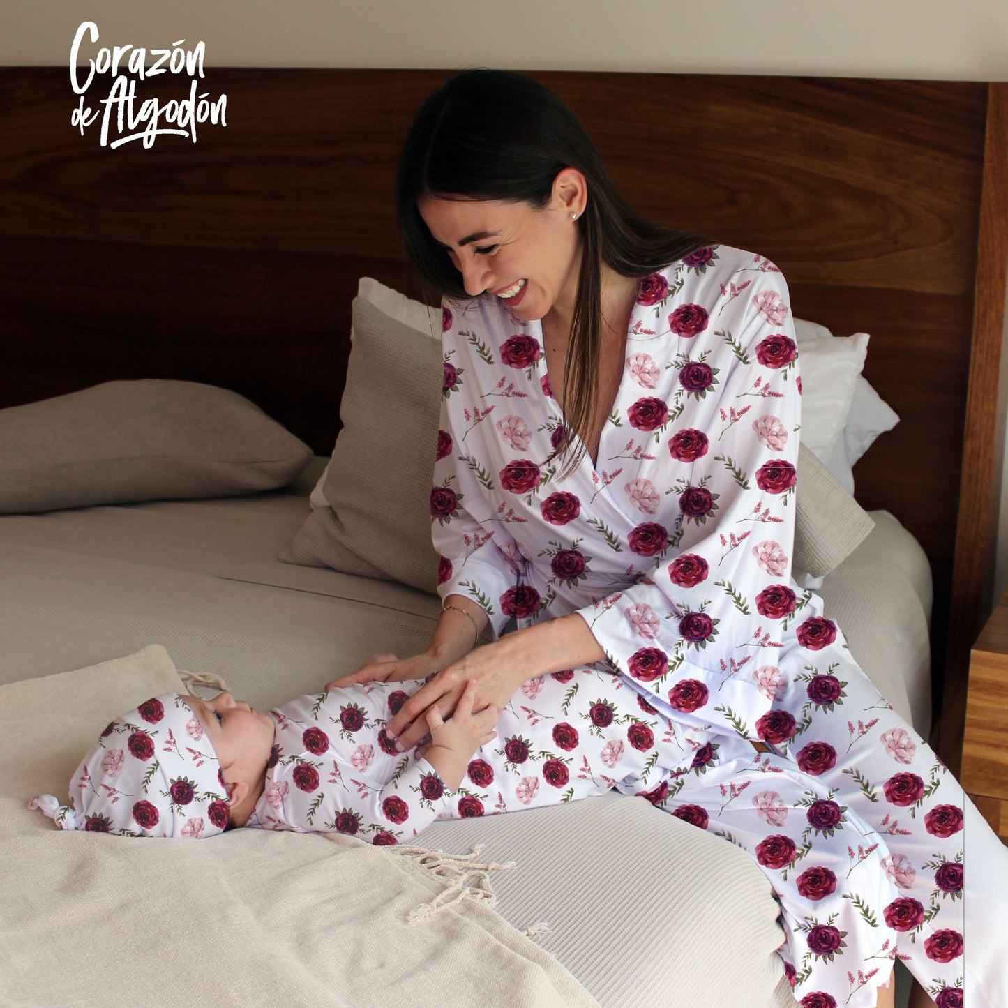 Burgundy Flowers Welcome Kit