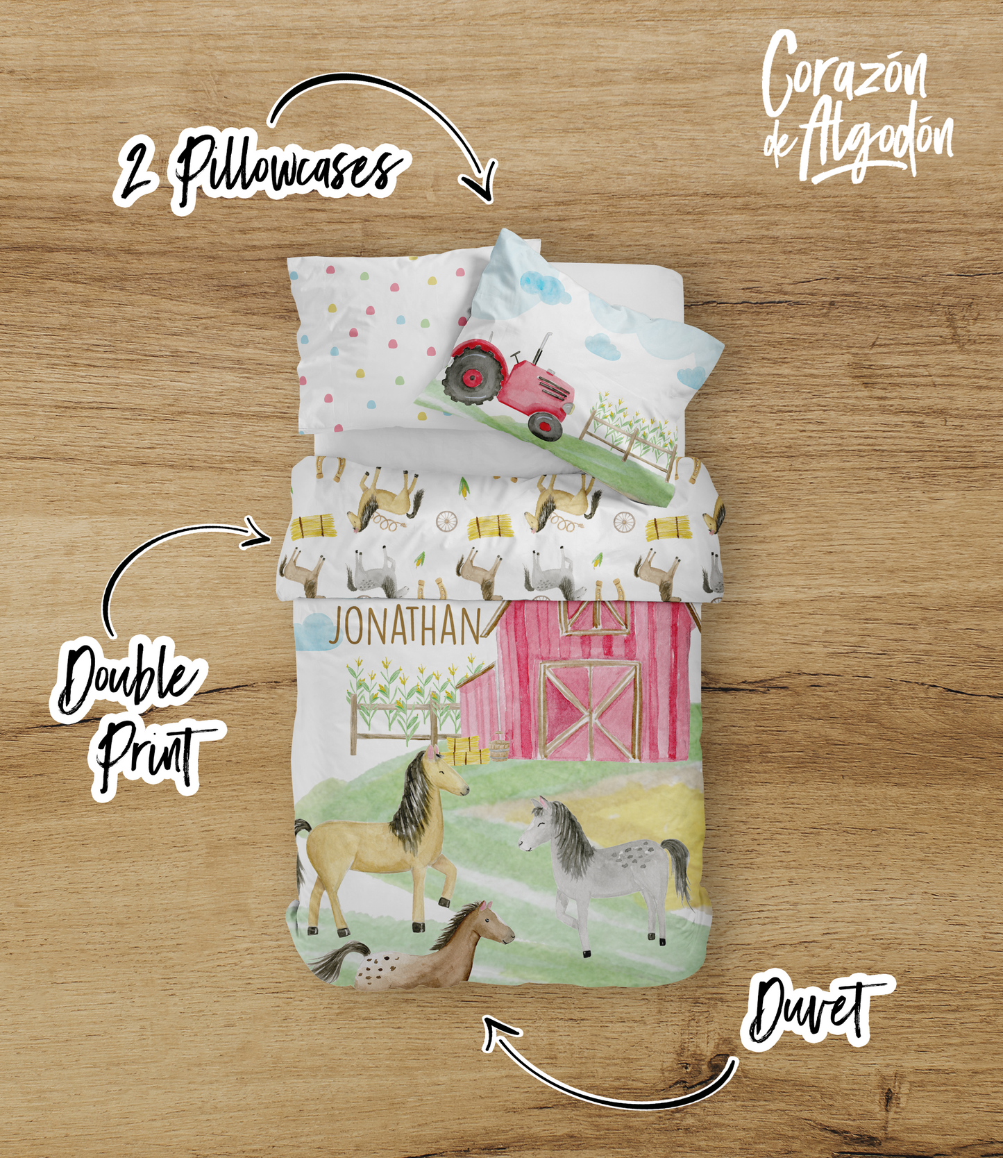 Boy Horse Bedding set