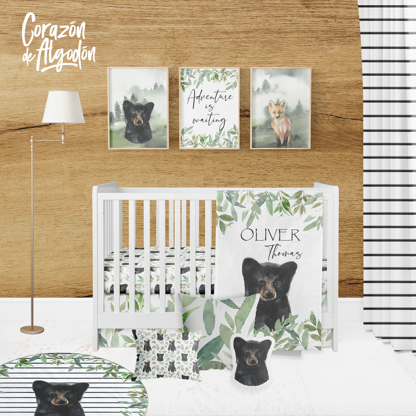Bear Crib Bedding Set