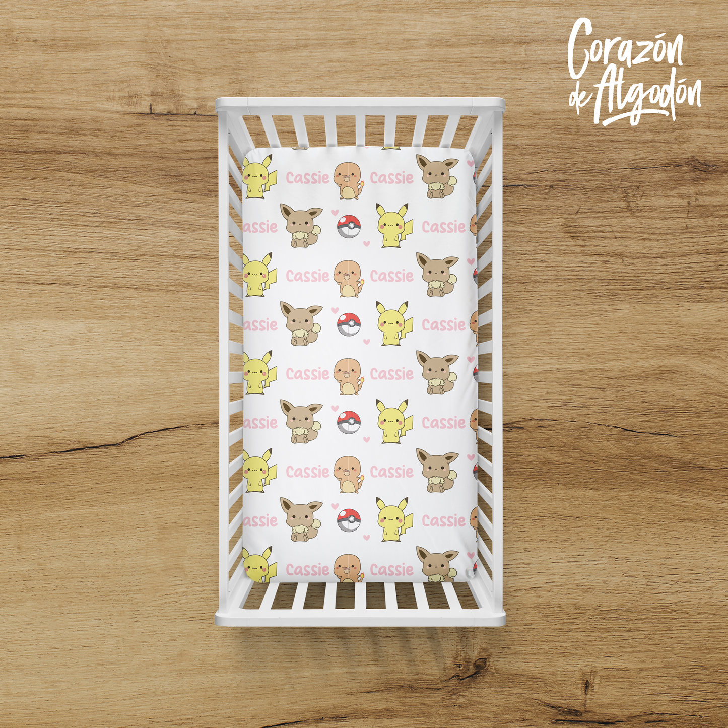 Pokemon Girl Crib Bedding Set