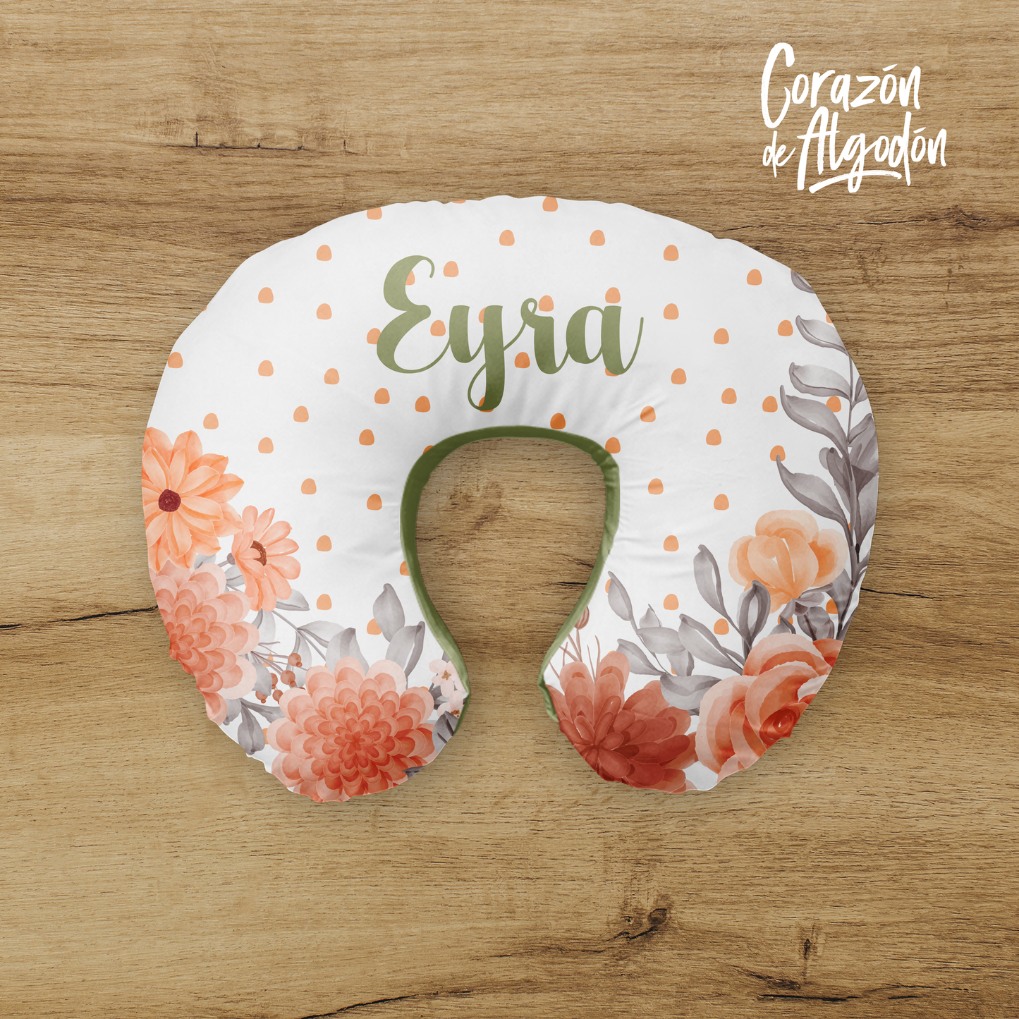 Floral Otter Nursing Pillow Cover