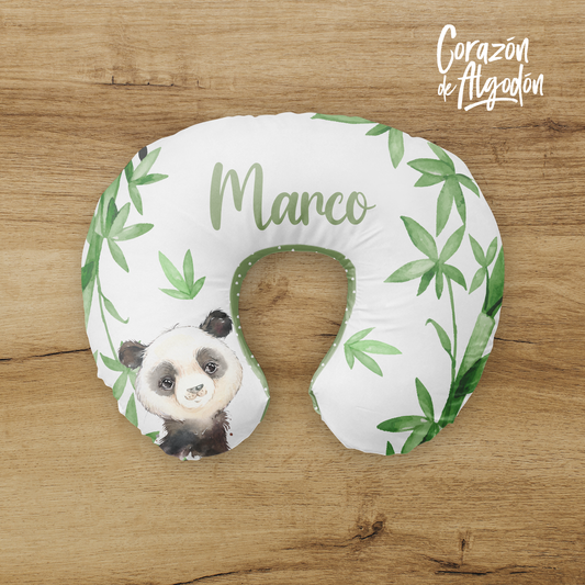 Panda Boy Nursing Pillow Cover