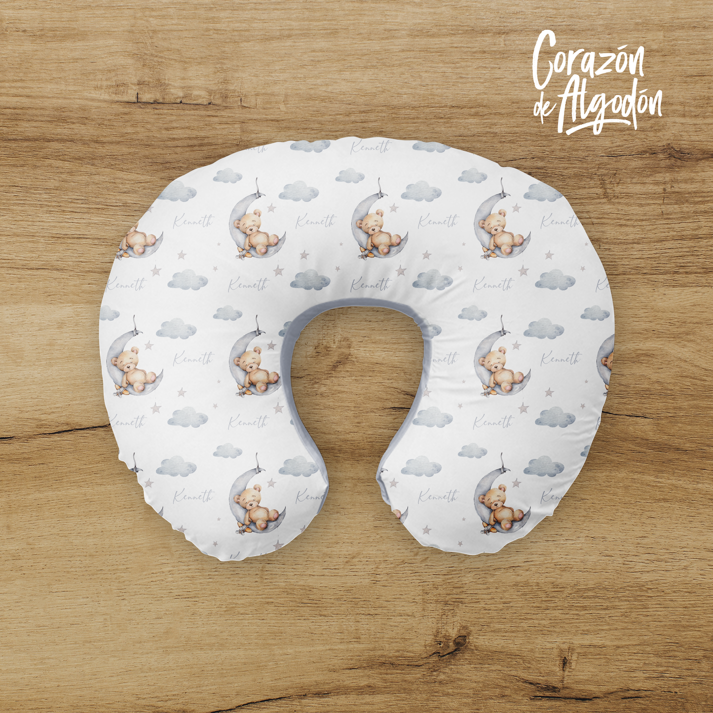 Bear Boy Nursing Pillow Cover