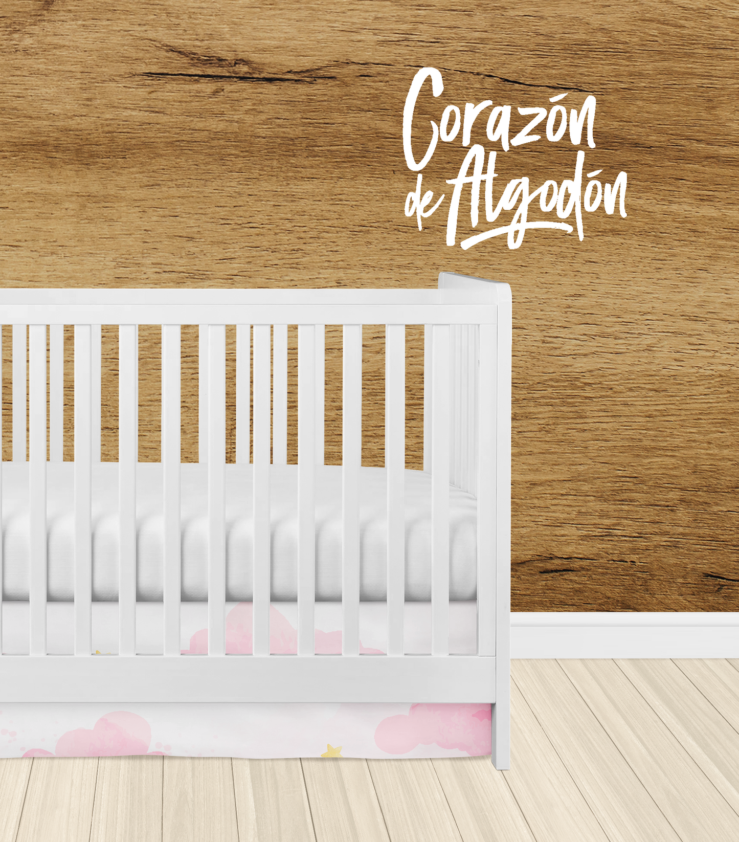 Bear Girl Crib Skirt
