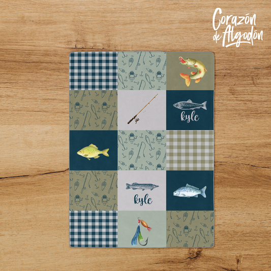 Fishing Fleece blanket
