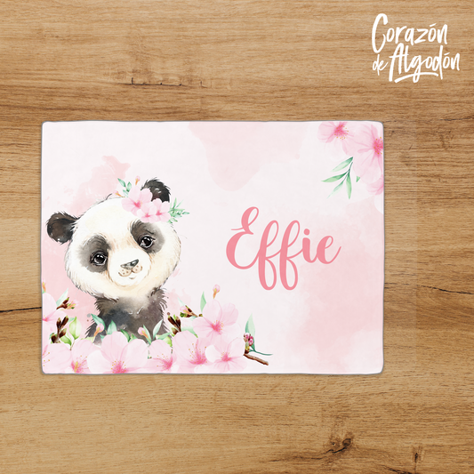 Panda Girl Fleece blanket