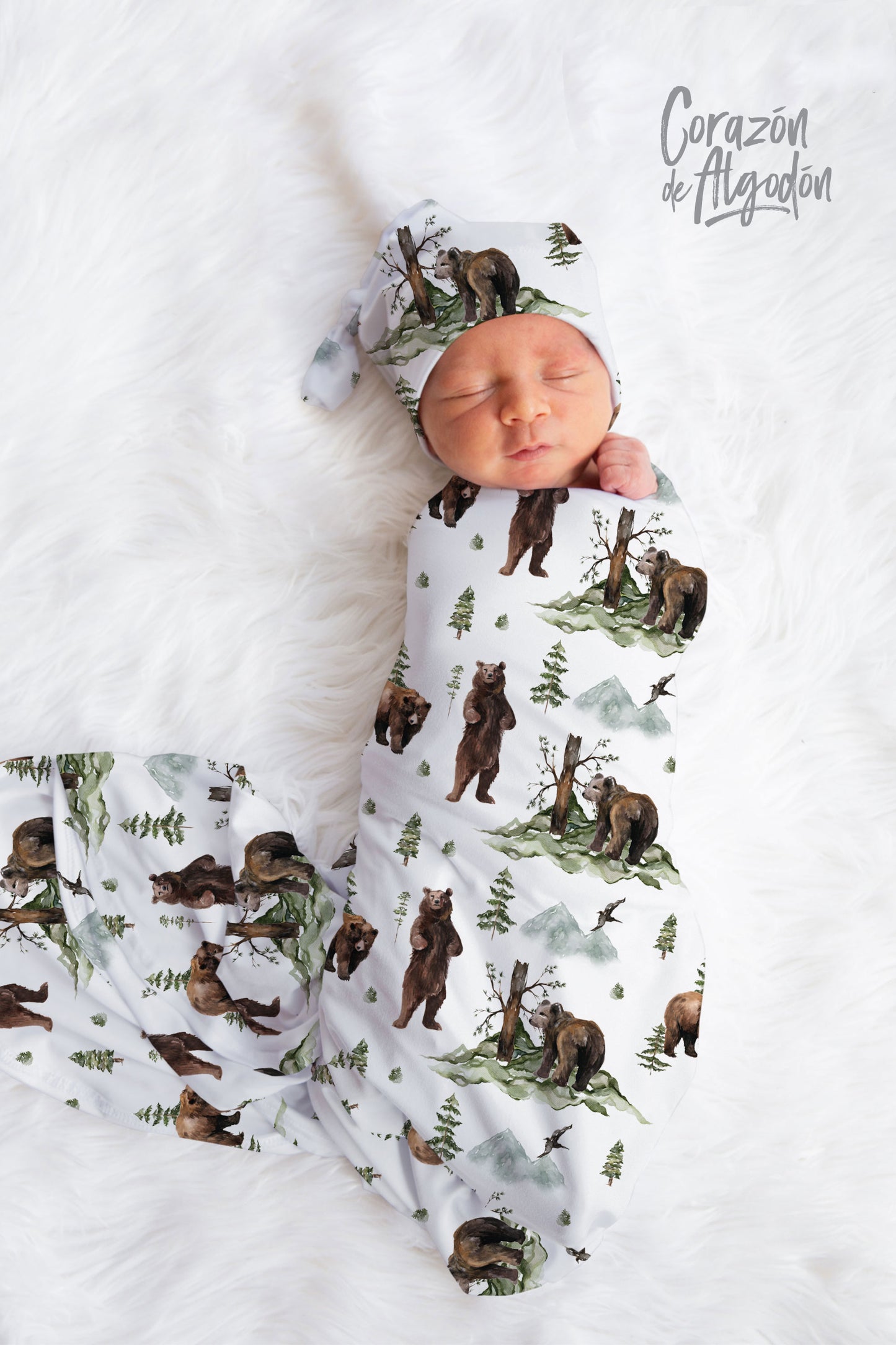 Bear Woods Swaddle