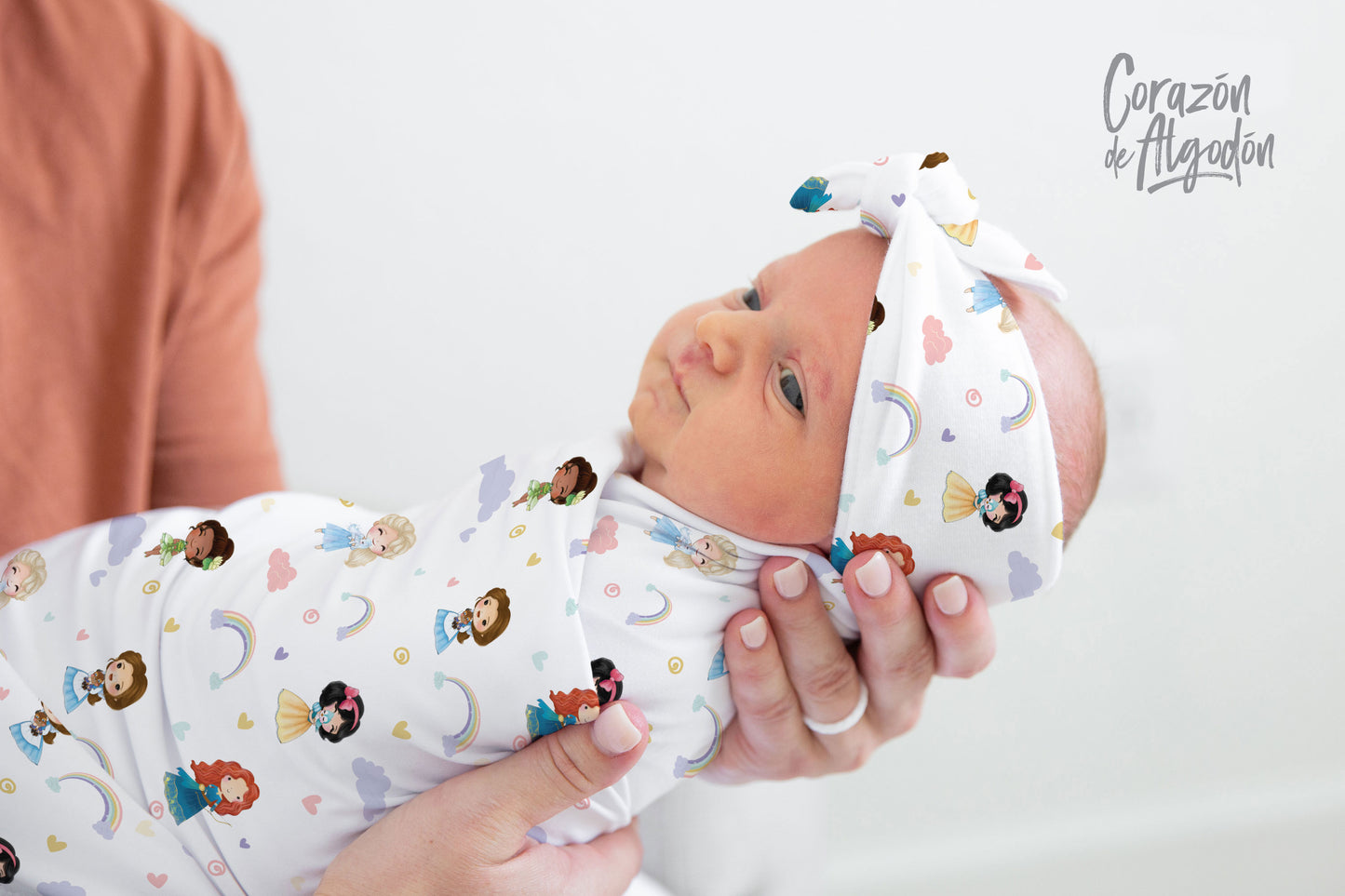Princess and Rainbows Swaddle