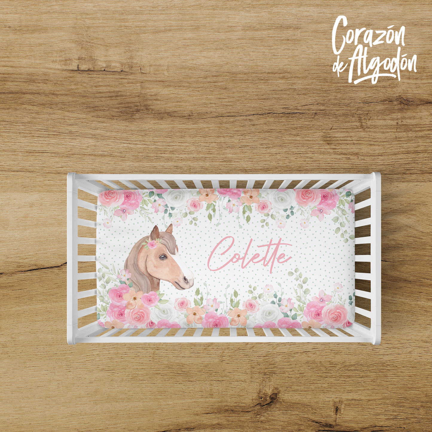 Girl Horse Fitted sheet