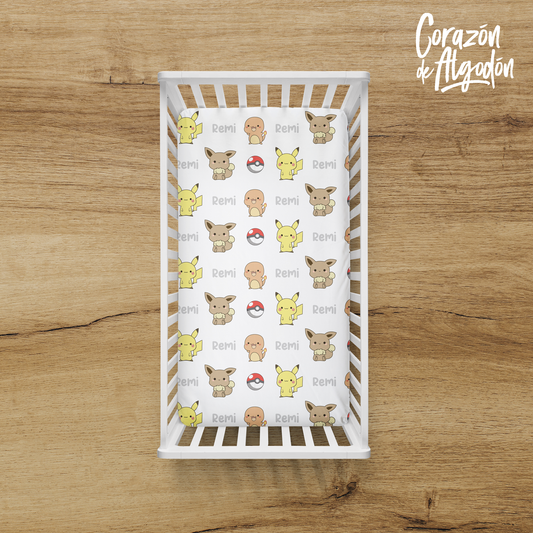 Pokemon Boy Fitted sheet