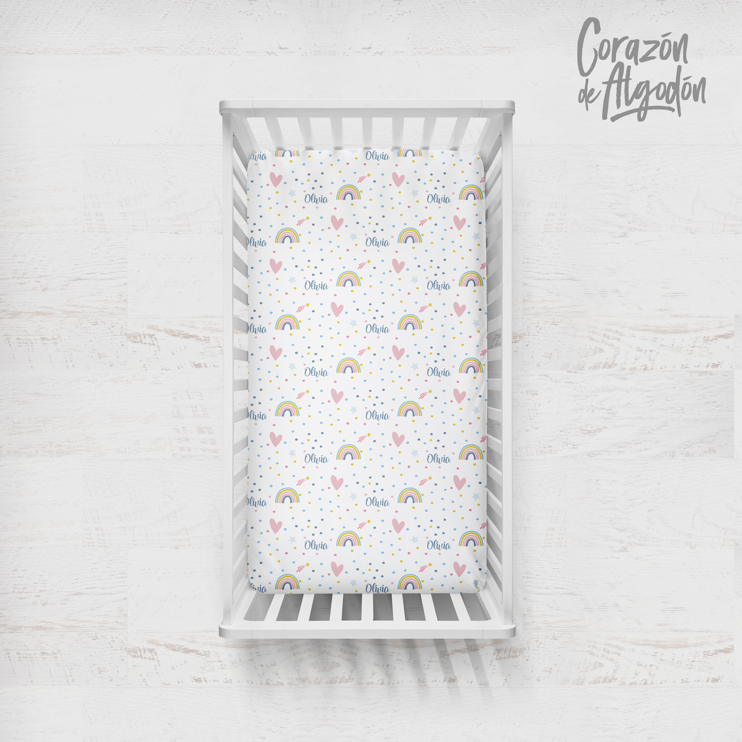 Rainbow Crib Bedding Set