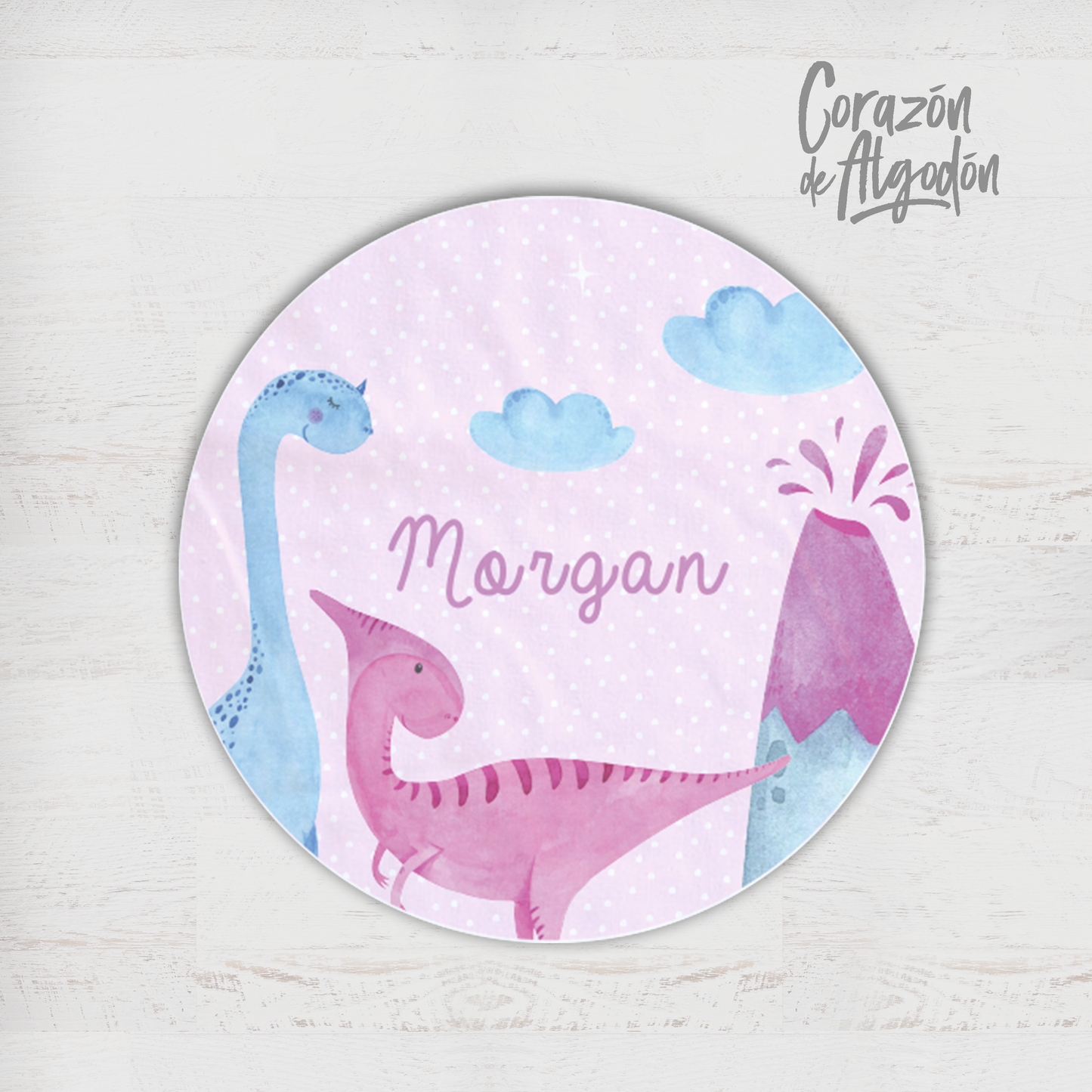 Pink Dinosaur Play Mat