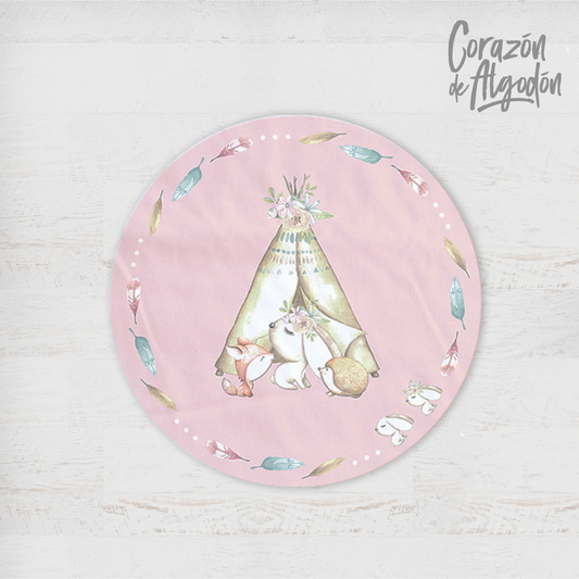 Girl Animals Play Mat