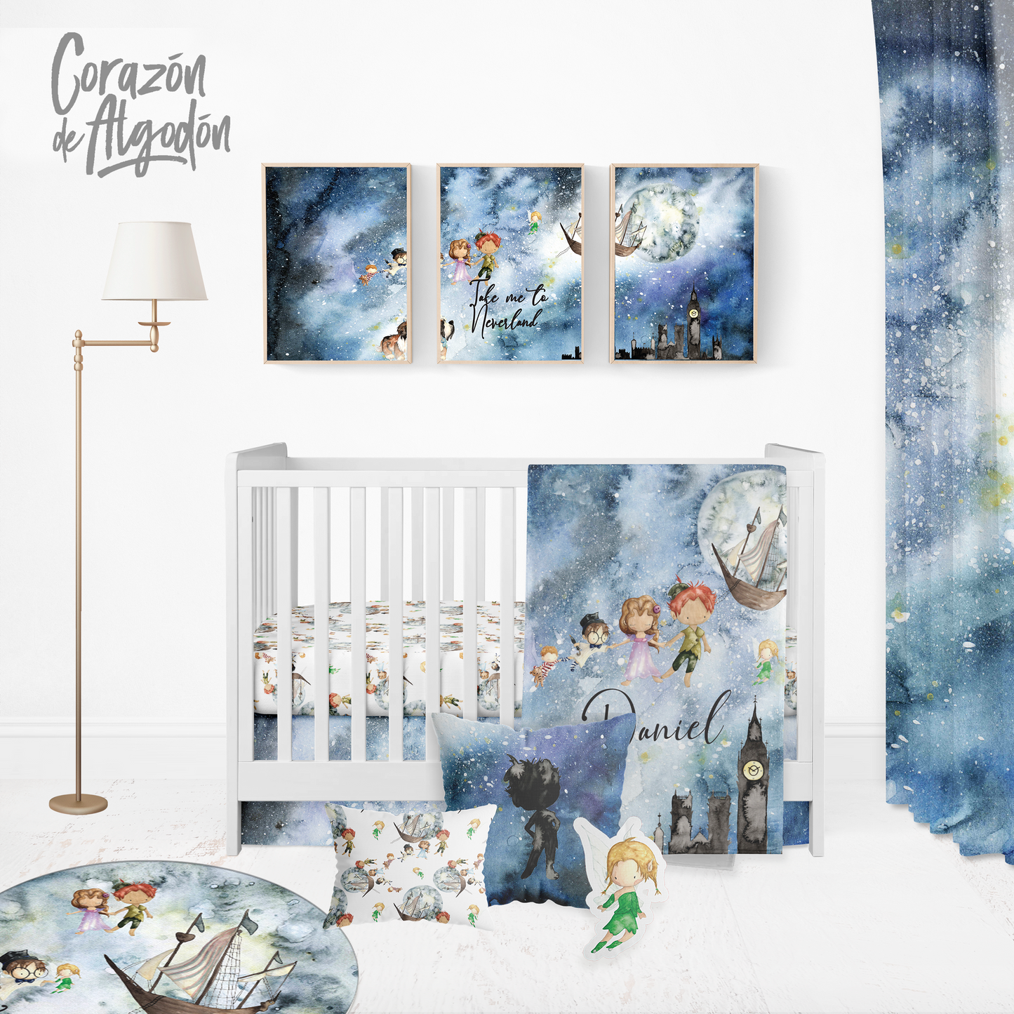 Peter Pan Crib Bedding Set