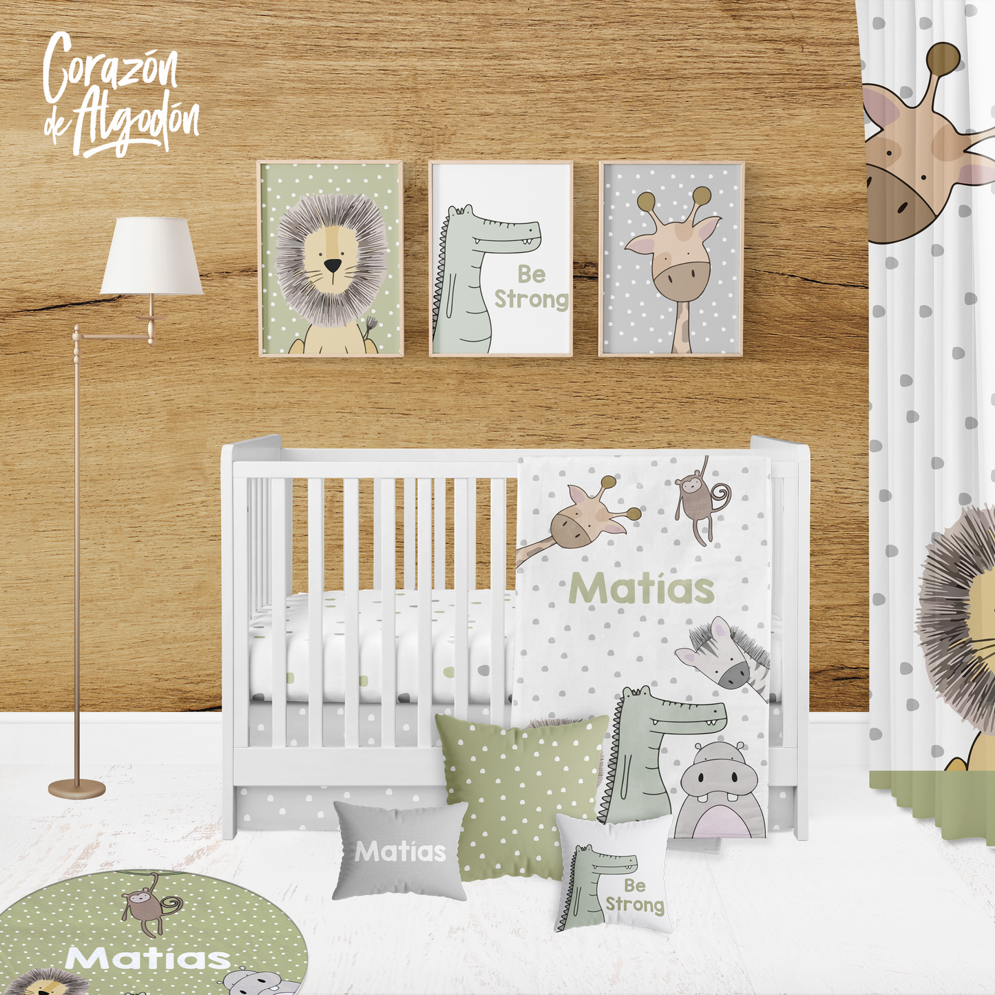 Minimalist Animals Crib Bedding Set