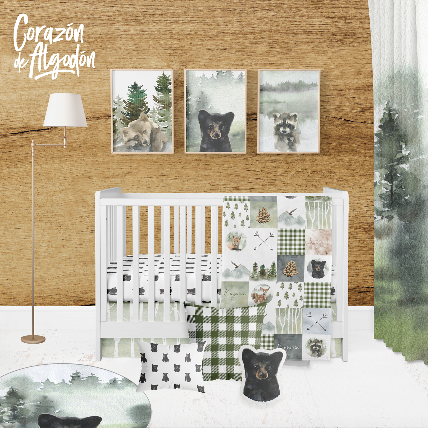 Woodland Crib Bedding Set