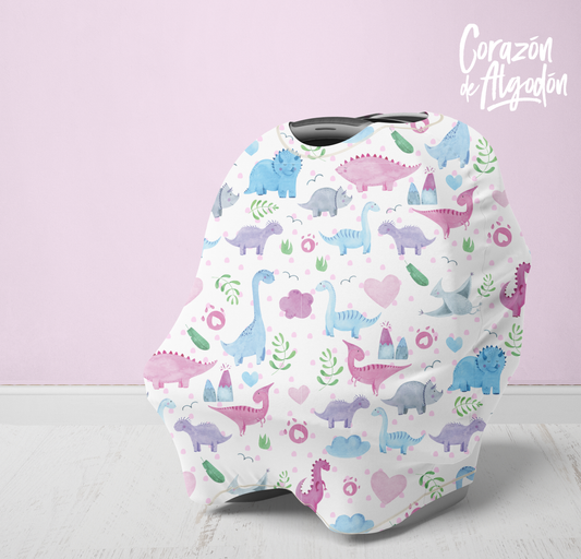 Pink Dinosaur Baby Cover