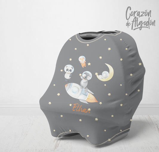 Astronaut Animals Baby Cover