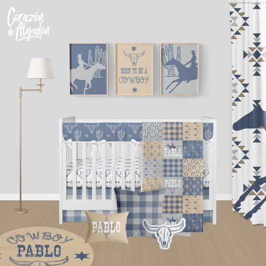 Tribal Cowboy Crib Bedding Set