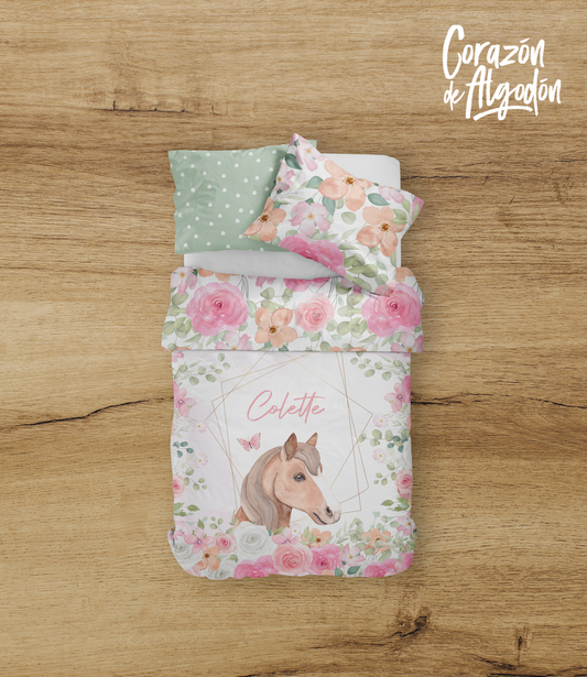 Girl Horse bedding set