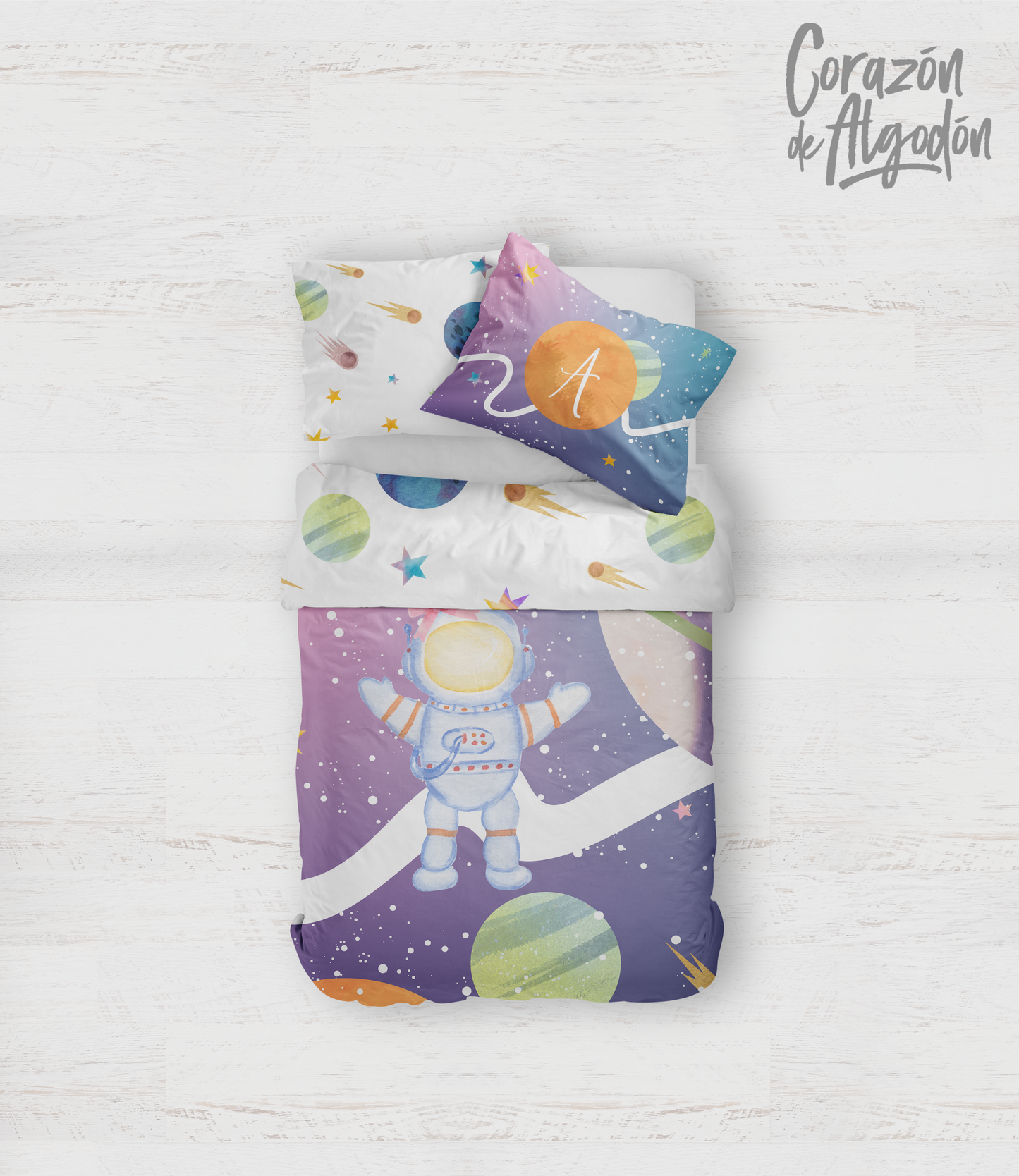 Girl Astronaut Bedding set