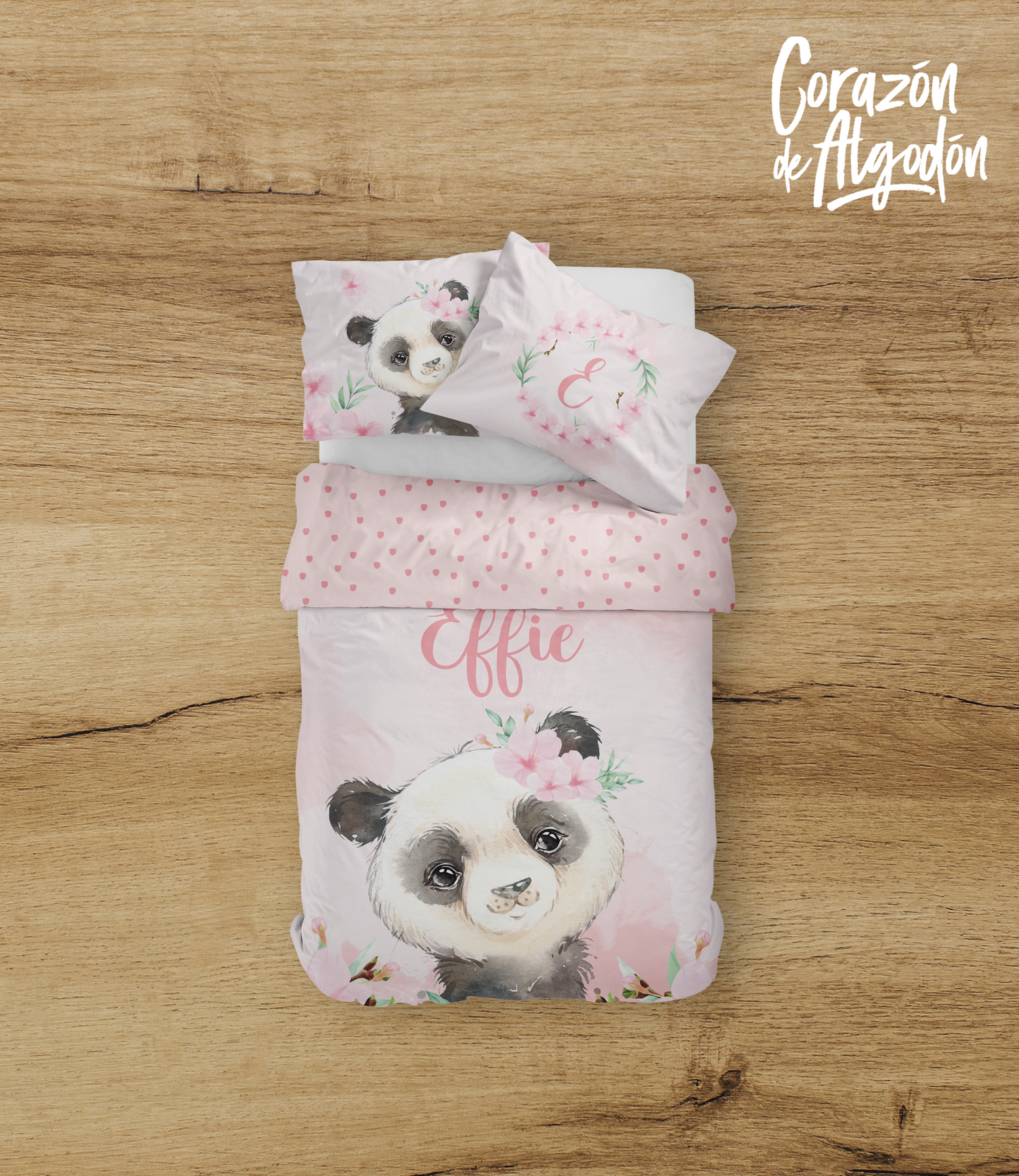 Panda Girl Bedding set