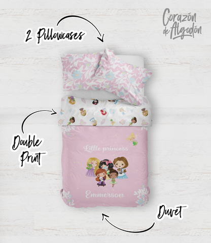 Princess and Flowers Bedding set