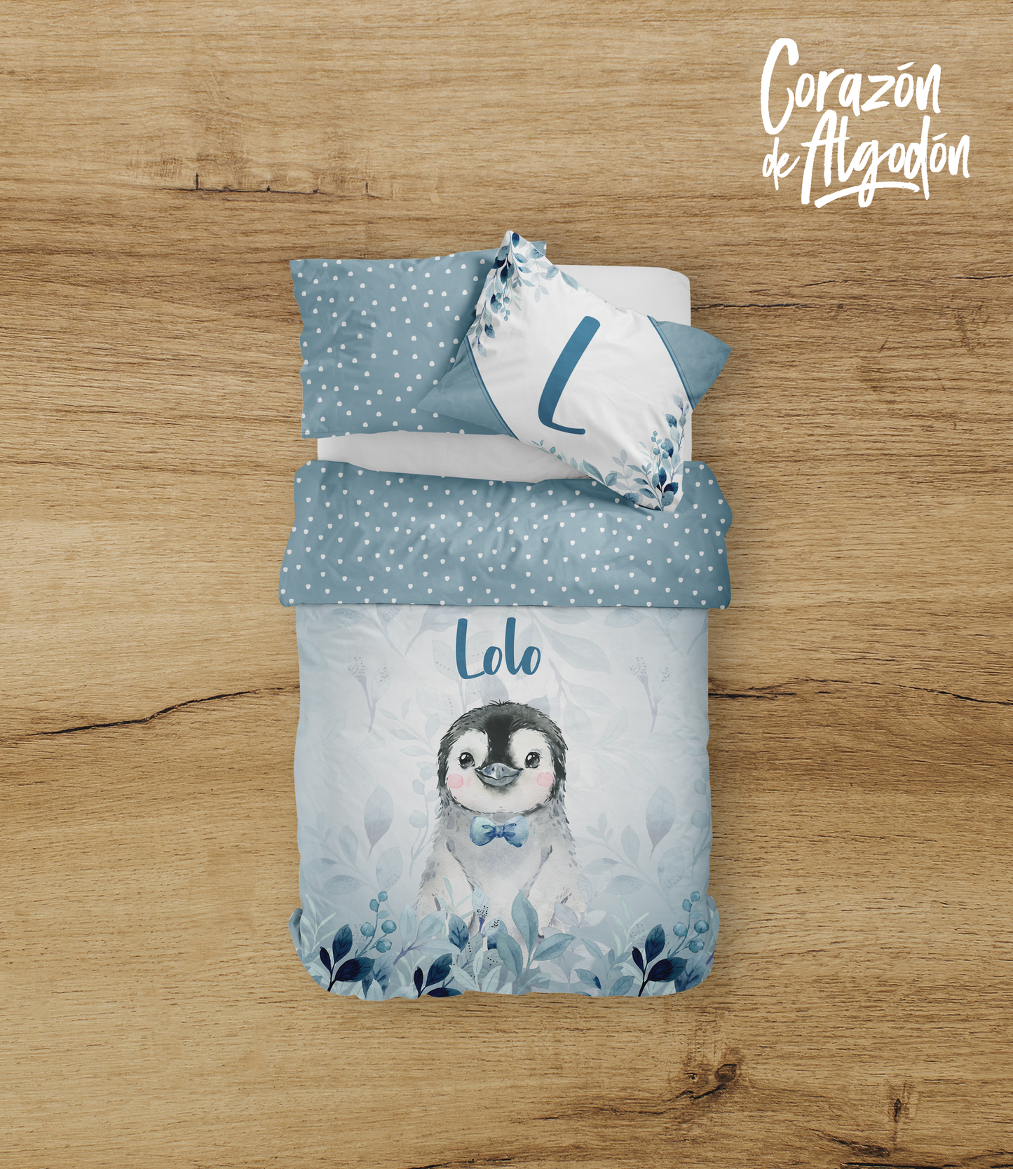 Penguin Boy Bedding set