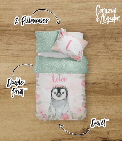 Penguin Girl Bedding set