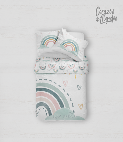 Watercolor Rainbow Bedding set