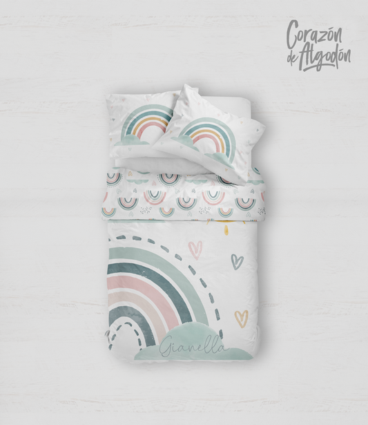 Watercolor Rainbow Bedding set