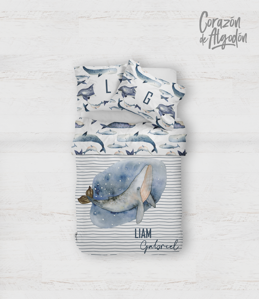 Whale Bedding set