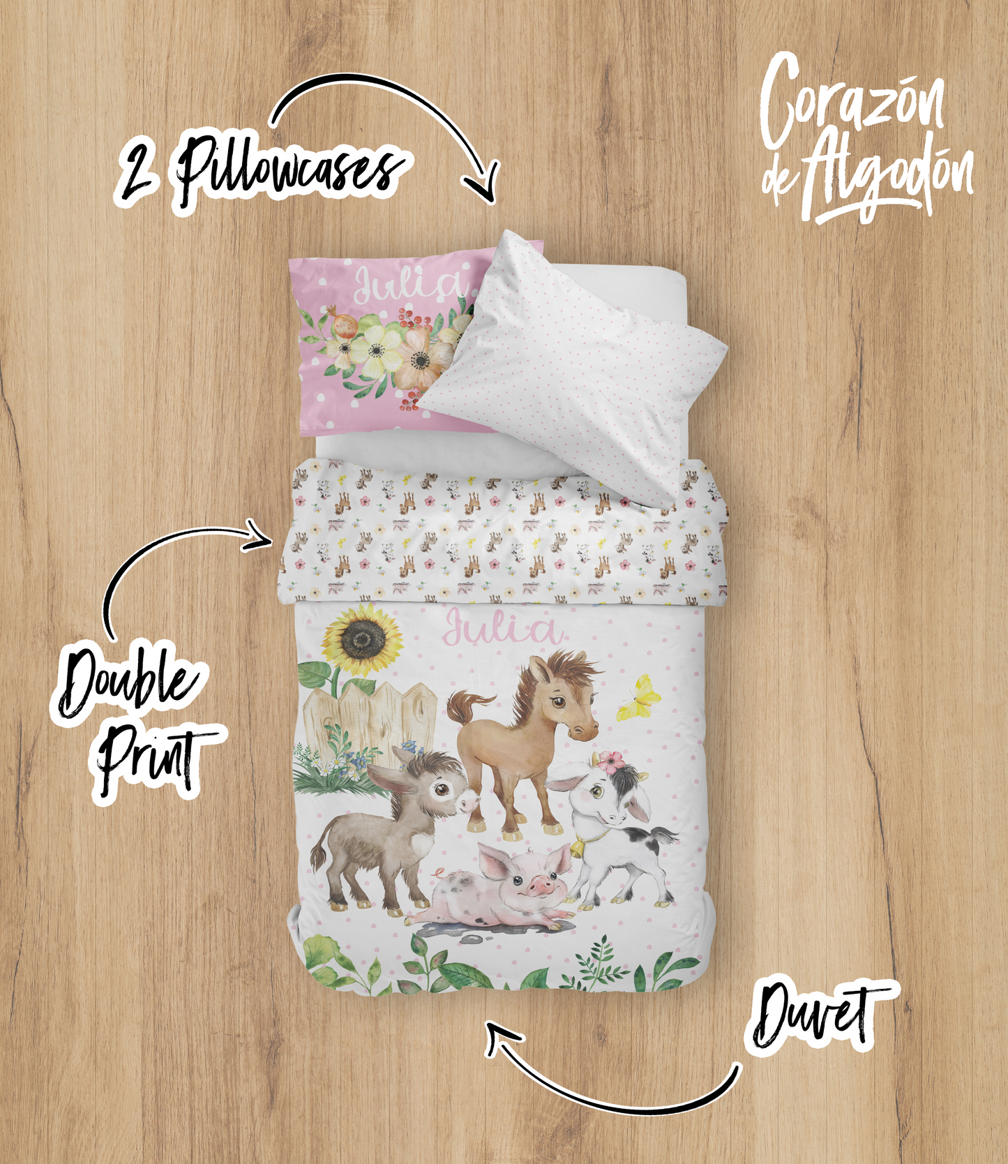 Girl Farm Bedding set