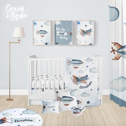 Airplanes Crib Bedding Set