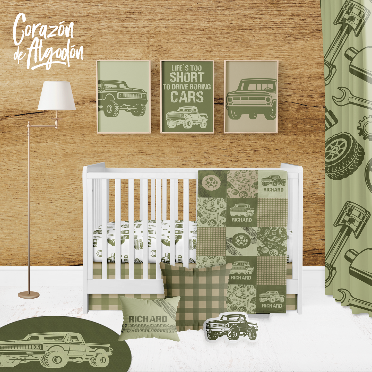 Pickup Crib Bedding Set