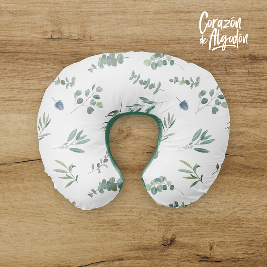 Greenery Nursing Pillow Cover