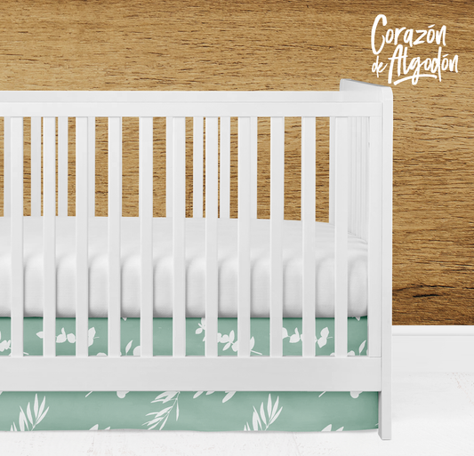 Greenery Crib Skirt