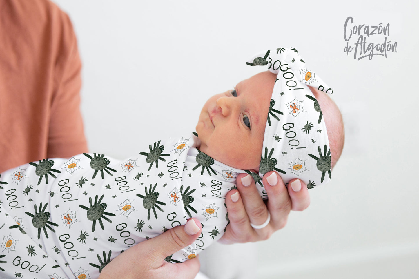 Halloween Spiders Swaddle