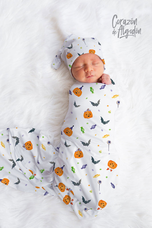 Halloween Pumpkins Swaddle