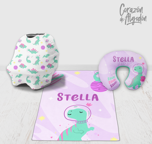 Girl Astronaut Dino Newborn kit