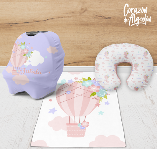 Girl Hot Air Balloon Newborn kit