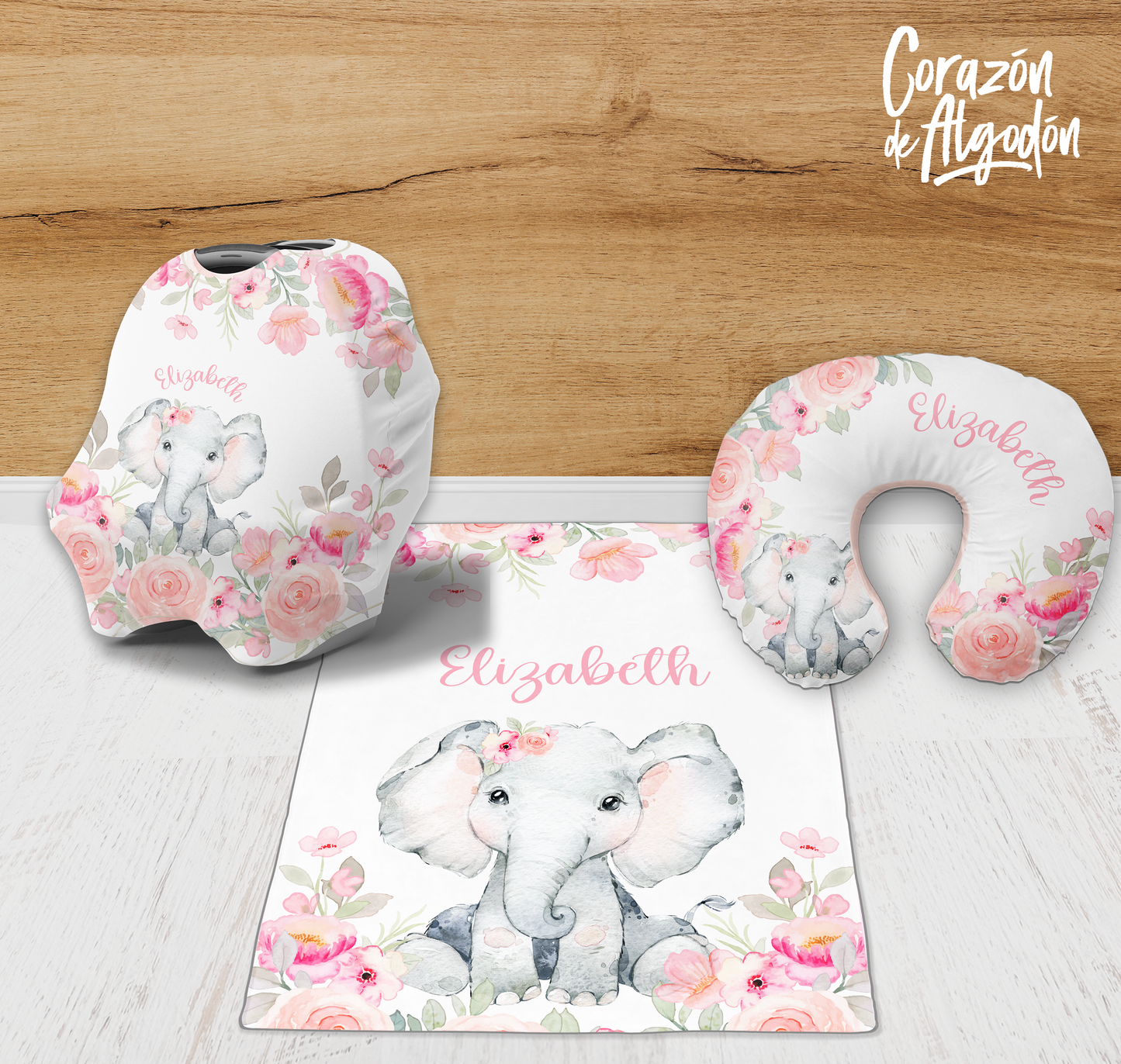 Floral Elephant Newborn kit