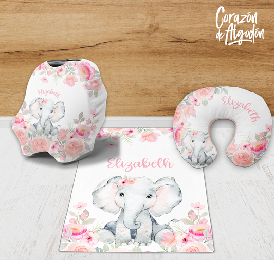 Floral Elephant Newborn kit