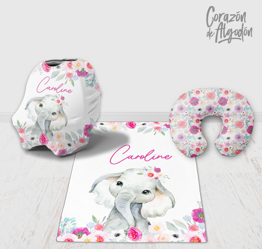 Pink Elephant Newborn kit