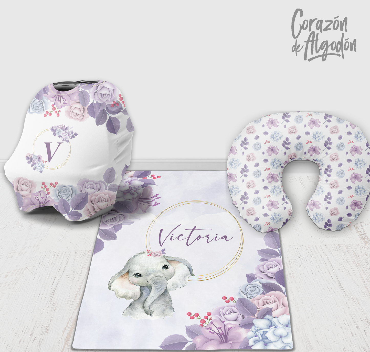 Lilac Elephant Newborn kit