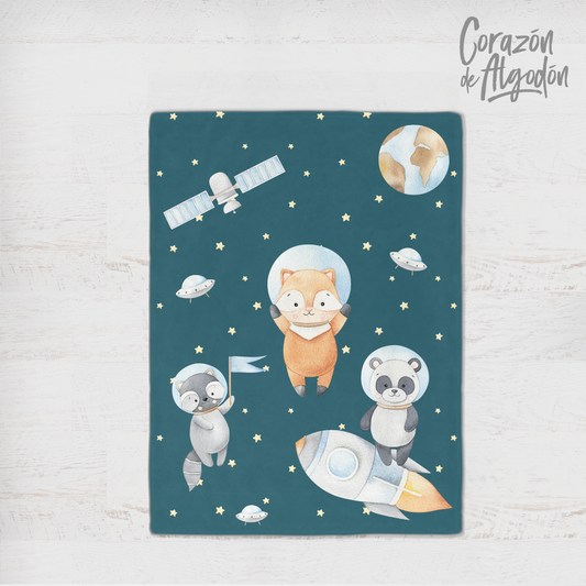 Astronaut Animals Fleece blanket