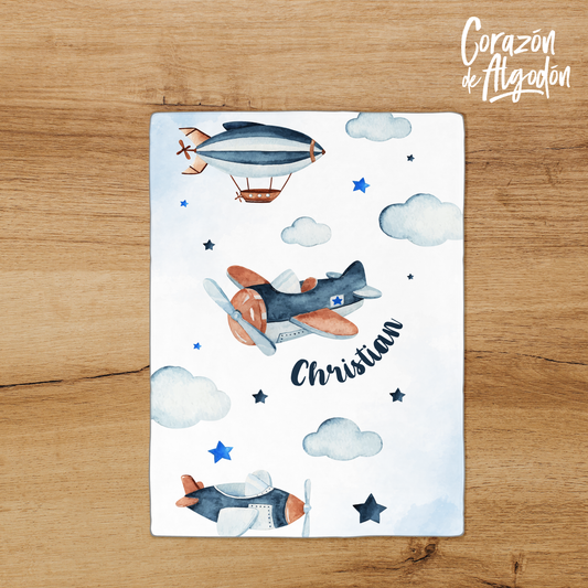 Airplanes Fleece blanket