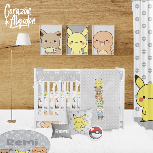 Pokemon Boy Crib Bedding Set