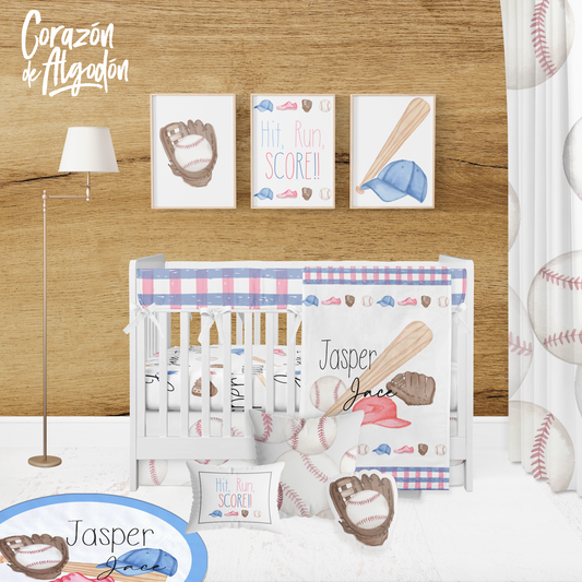 Baseball Crib Bedding Set