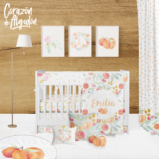 Peaches Crib Bedding Set